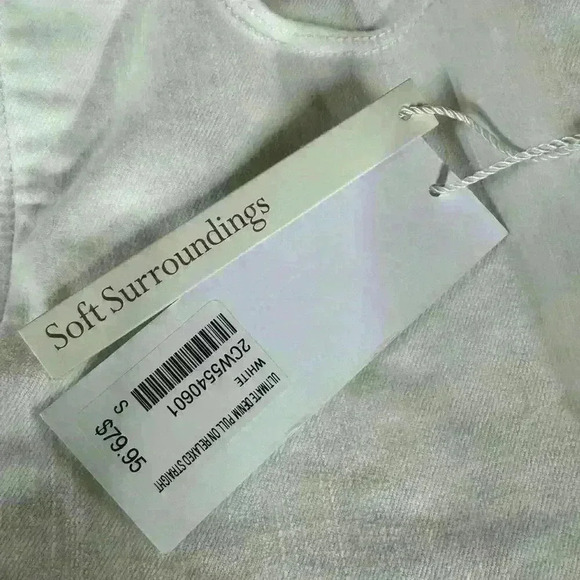 SOFT SURROUNDINGS WHITE STRAIGHT LEG PULL ON JEAN SIZE SMALL INSEAM 30” - Picture 10 of 11